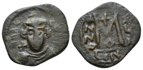Arab-Byzantine imitation of a follis of Maurice Tiberius. AE 4,70g.