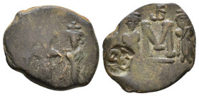 Constans II. 641-668 AD. Syracuse, Follis AE 4,20g. Interesting C/M