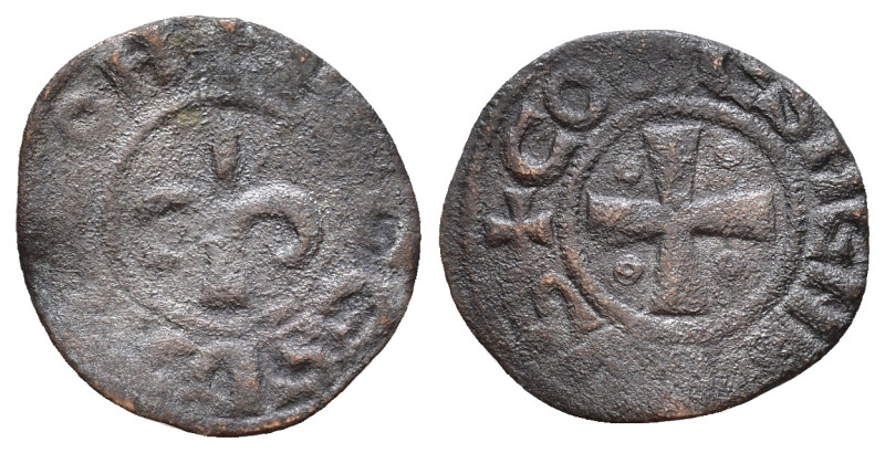 CRUSADERS, Antioch (Principality). Bohémond IV (second reign) - Bohemond V Æ Pou...