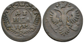 Russia. Denga 1735. AE 7,58g.