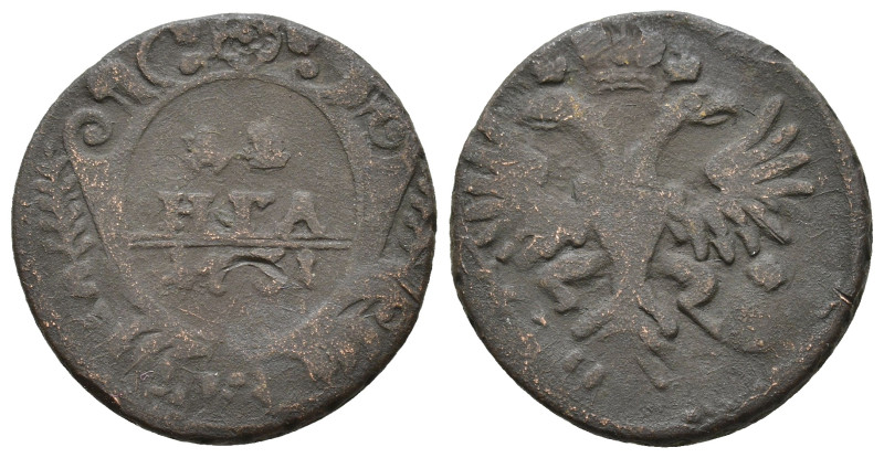 Russia. Denga 1731. AE 6,80g.