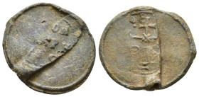 Byzantine lead seal. PB 6,92g.