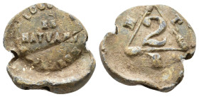 Lead seal. PB 6,96g