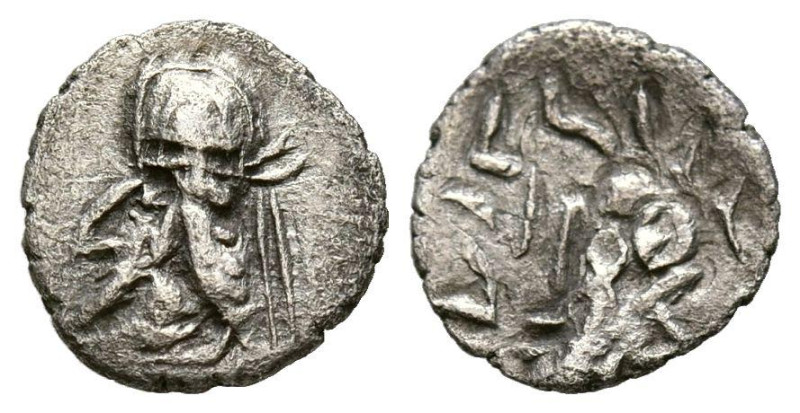 REYES DE PERSIA, Darío II. Obolo. (Ar. 0,35g/9mm). Siglo I a.C. (Seaby 6208). An...