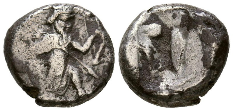 PERSIA, Reino Achaemenida. Siglos. (Ar. 5,35g/16mm). 485-420 a.C. Sardes. (BMC A...