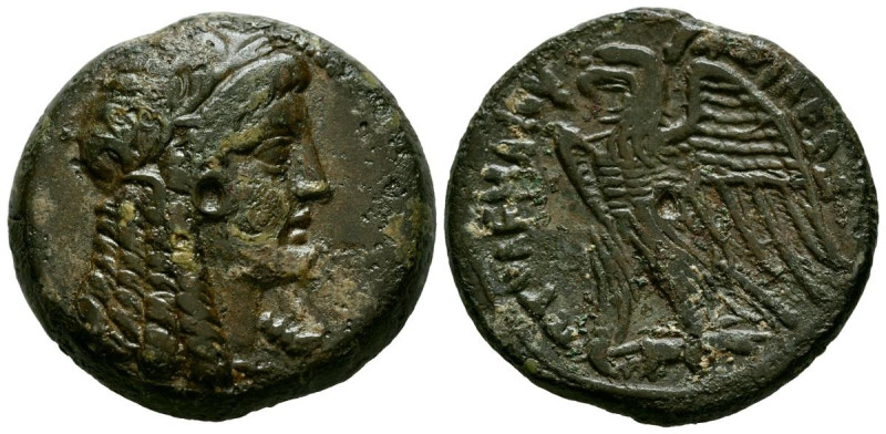 REINO PTOLEMAICO, Ptolomeo V Epiphanes. Ae29 (Ae. 17,08g/29mm). 204-180 a.C. (Sv...