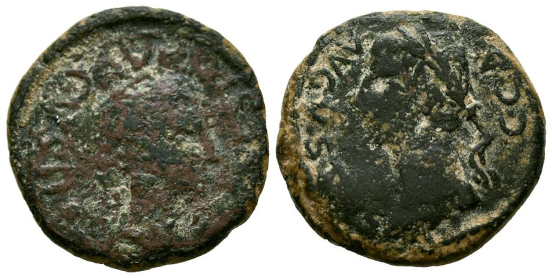 CAESARAUGUSTA (Zaragoza). Semis. (Ae. 6,23g/21mm). 14-36 d.C. (FAB-372). Anv: Ca...