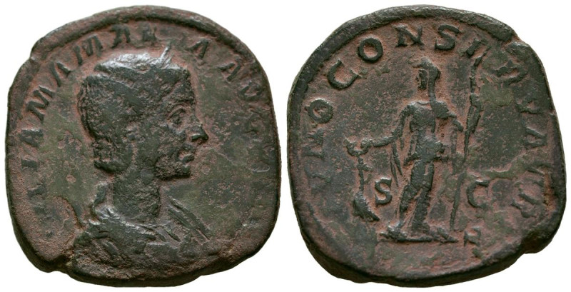 JULIA MAMAEA. Sestercio. (Ae. 21,41g/32mm). 222-235 d.C. Roma. (RIC 683). Anv: B...