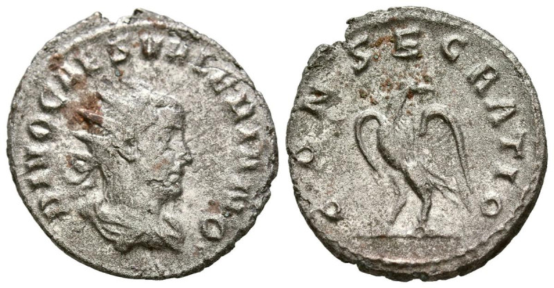 DIVO VALERIANO II. Antoniniano. (Ve. 3,40g/22mm). 258 d.C. Roma. (RIC 27). Anv: ...