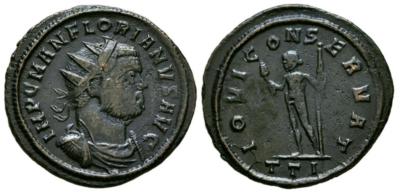 FLORIANO. Antoniniano. (Ae. 3,73g/23mm). 276 d.C. Ticinum. (RIC 68). Anv: Busto ...