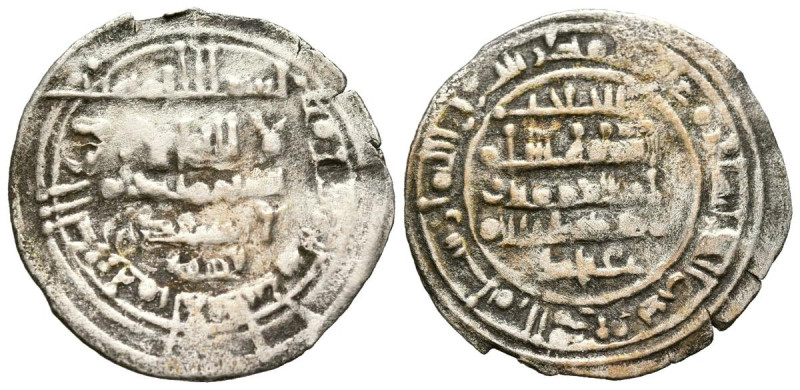 TAIFA DE SEVILLA, Abbad ibn Muhammad, Al-Mutadid (Abbadies). Dirham. (Ar. 1,78g/...