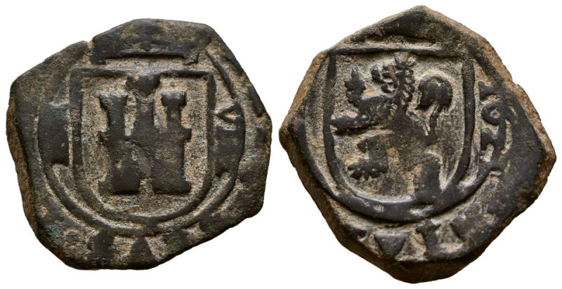 FELIPE III (1598-1621). 8 Maravedís (Ae. 6,23g/23mm). 1621. Segovia. (Cal-2019-3...