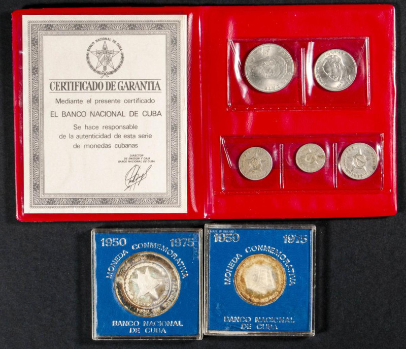 CUBA. Interesante conjunto formado por 1 Set y 2 estuches conmemorativos con dif...