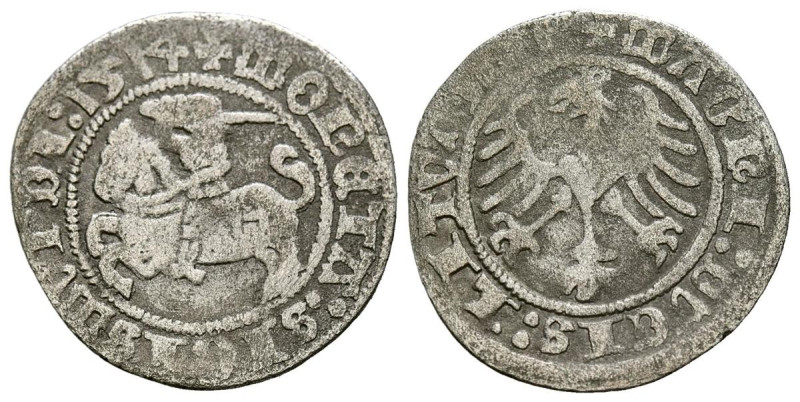 LITUANIA, Segismundo I (1506-1548), Rey de Polonia y Gran Duque de Lituania. 1/2...