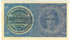 Bohemia & Moravia 1 Koruna 1939 (ND)
P# 1b, N# 217508; # A 025; AUNC