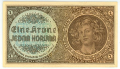 Bohemia & Moravia 1 Koruna 1940 (ND)
P# 3a, N# 207301; # B 002; AUNC