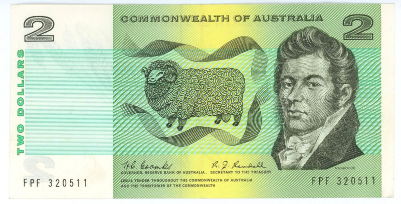 Australia 2 Dollars 1967 - 1968 (ND) Commonwealth of Australia
P# 38b, N# 20236...