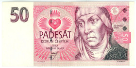 Czech Republic 50 Korun 1993
P# 4a, N# 207331; # A42 520822; VF