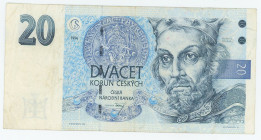 Czech Republic 20 Korun 1994
P# 10c, N# 206167; # B08 836116; VF