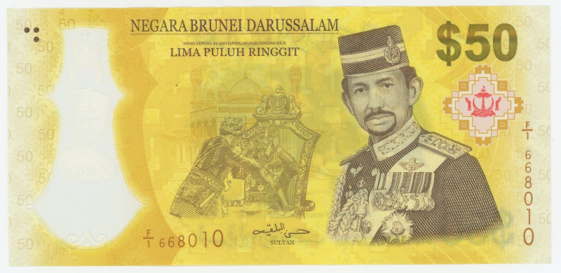 Brunei 50 Ringgit 2017
P# 39, N# 218138; # F/1 668010; XF