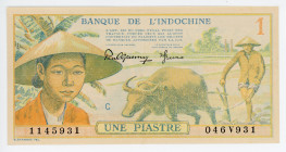 French Indochina 1 Piastre 1949 (ND)
P# 74, N# 205738; #1145931 046V931; UNC