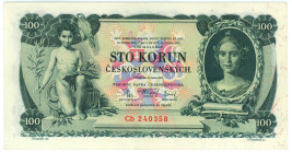 Czechoslovakia 100 Korun 1931
P# 23a, N# 222208; # Cb 240358; XF
