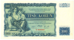 Czechoslovakia 1000 Korun 1934 Specimen
P# 26s, N# 277701; # D 909262; UNC