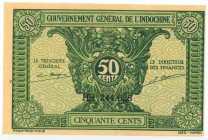 French Indochina 50 Centimes 1917 (ND)
P# 91a, N# 225673; # HH 244828; UNC-