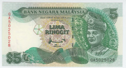 Malaysia 5 Ringgit 1989 (ND)
P# 28b, N# 209954; # QA 5025028; UNC