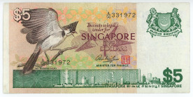 Singapore 5 Dollars 1976 (ND)
P# 10, N# 202932; # A/56 331972; XF