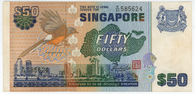 Singapore 50 Dollars 1976 (ND)
P# 13, N# 228854; # B/24 585624; AUNC