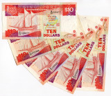 Singapore 5 x 10 Dollars 1988 (ND)
P# 20, N# 202922; XF-AUNC