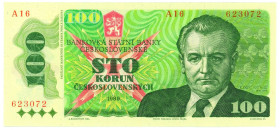Czechoslovakia 100 Korun 1989
P# 97, N# 207328; # A16 623072; UNC