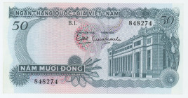 Vietnam South 50 Dong 1969 (ND)
P# 25a, N# 208323; # B.1. 848274; UNC