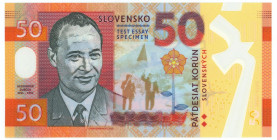 Slovakia 50 Korun 2018 Test Note
# S 00083; UNC