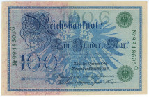 Germany - Empire 100 Mark 1908
P# 34, N# 203616; # 9948605 G; UNC-