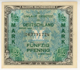 Germany - Third Reich 1/2 Mark 1944
P# 191, # 063791774; UNC