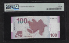 Azerbaijan 100 Manat 2005 PMG 67 EPQ
P# 30, N# 218977; #A42689929; UNC