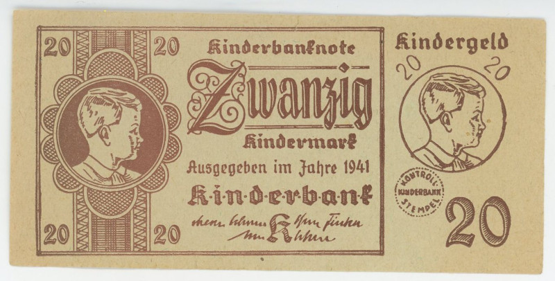 Germany - Third Reich 20 Kindermark 1941
XF-