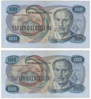 Austria 2 x 1000 Shilling 1961
P# 141a, N# 231190; VF