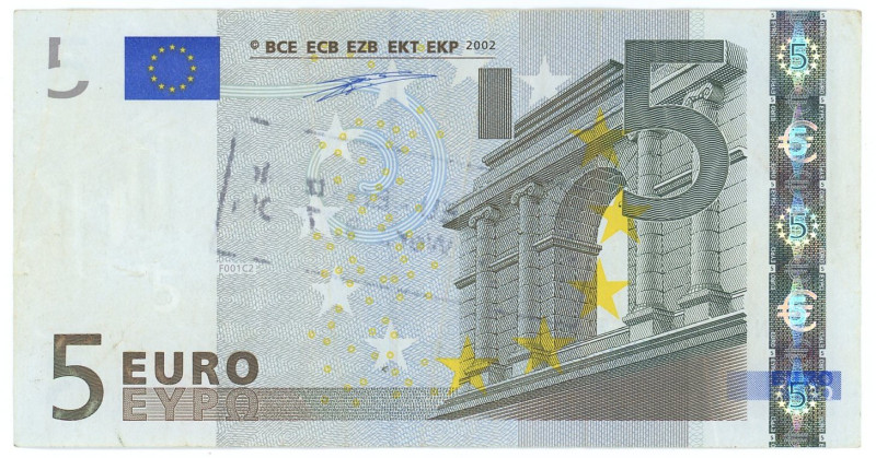 European Union Austria 5 Euro 2002 (ND)
P# 1n, N# 201655; # N 23002098321; With...