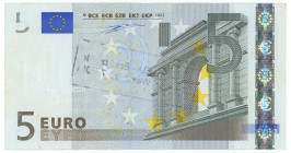 European Union Austria 5 Euro 2002 (ND)
P# 1n, N# 201655; # N 23002098321; With Stam "EU - Ersatzgeld Wert: 9,779 DM"; VF+