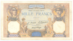 France 1000 Francs 1930
P# 79a, N# 205800; # F.839 107; VF+