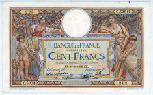 France 100 Francs 1938
P# 86b, N# 206023; # G.59842 222; XF