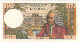 France 10 Francs 1966
P# 147b, N# 202853; # T.211 94714; XF-