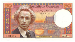 France 50 Francs 2018 Specimen "PIERRE RICHARD"
# A.01 000412; Pierre Richard, Mireille Darc, Fantasy Banknote; Limited Edition; Made by Matej Gábriš...