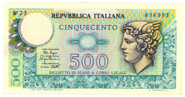 Italy 500 Lire 1979 Replacement
P# 94r, N# 202743; # W25 836995; XF