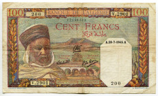 Algeria 100 Francs 1945
P# 88, N# 259079; #200; VF