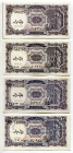 Egypt 4 x 10 Piastres 1940 (1971) (ND) All Series
P# 183h, N# 208363; Series # 43 - 46; XF