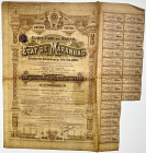Brazil State of Maranhao 5% Gold Bond Loan 500 Francs 1910
# 22053; uncanceled, rest of coupons; VF